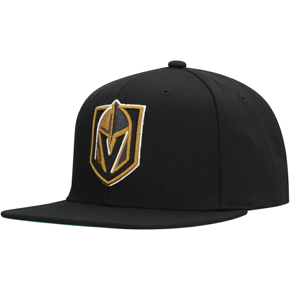 Vegas Golden Knights Mitchell & Ness Core Top Spot Snapback Hat Black