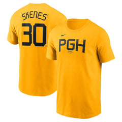 Paul Skenes Pittsburgh Pirates Fuse Name & Number T-Shirt Gold | Nike