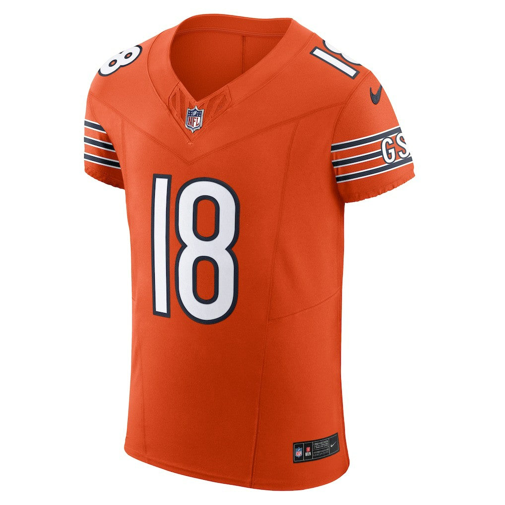 Caleb Williams Chicago Bears Alternate Vapor F.U.S.E. Elite Jersey - Orange