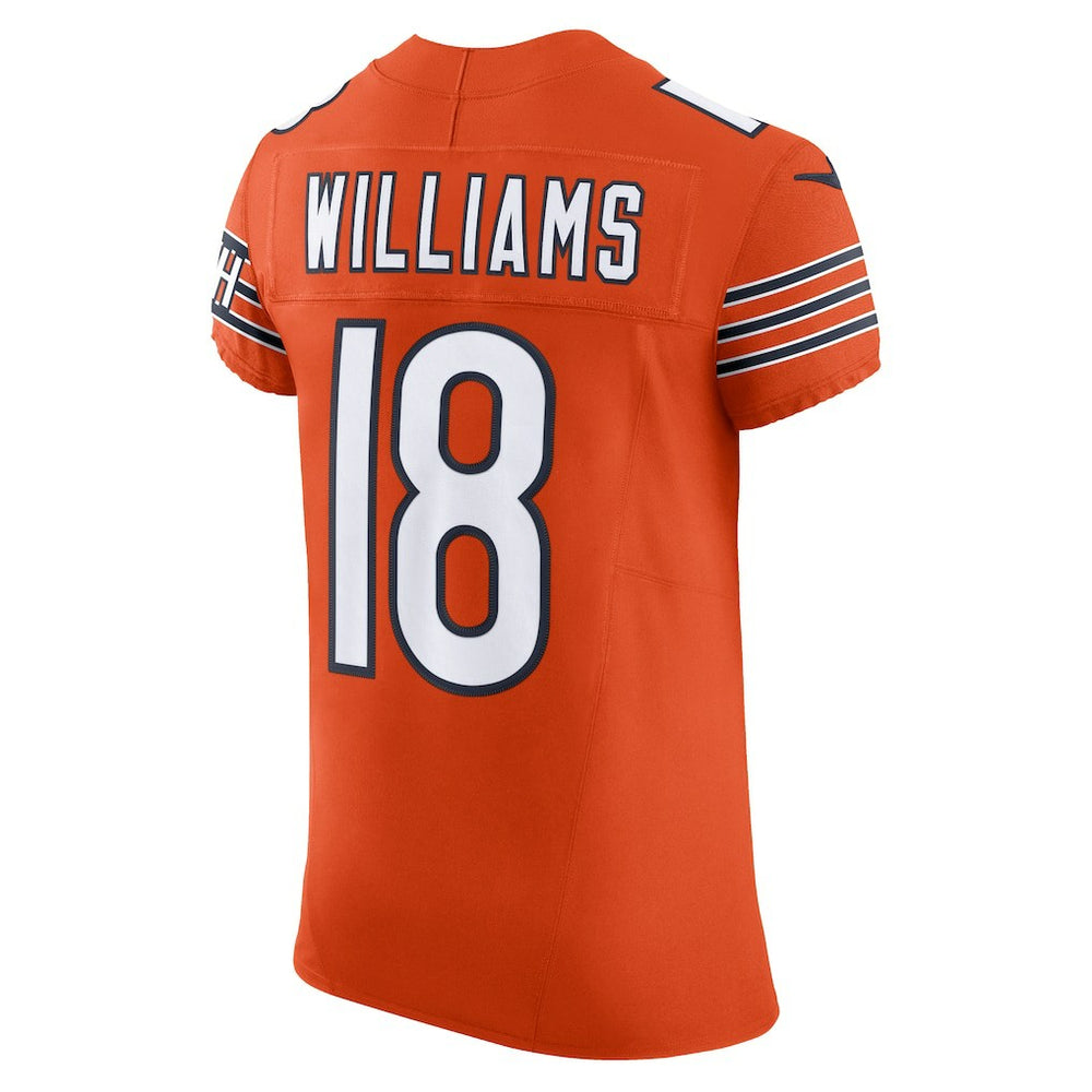 Caleb Williams Chicago Bears Alternate Vapor F.U.S.E. Elite Jersey - Orange