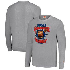Philadelphia Phillies MLB x Guy Fieri’s Flavortown Unisex Tri-Blend Pullover Sweatshirt Gray