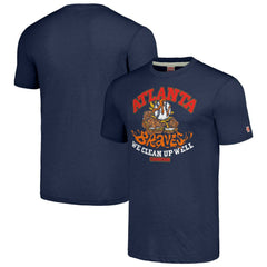 Atlanta Braves MLB x Guy Fieri’s Flavortown Unisex Tri-Blend T-Shirt Navy