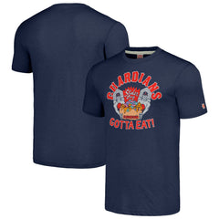 Cleveland Guardians MLB x Guy Fieri’s Flavortown Unisex Tri-Blend T-Shirt Navy