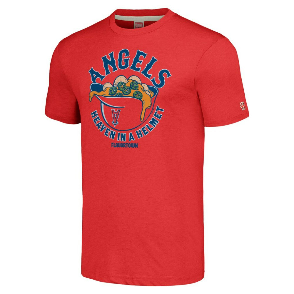 Los Angeles Angels MLB x Guy Fieri’s Flavortown Unisex Tri-Blend T-Shirt Red
