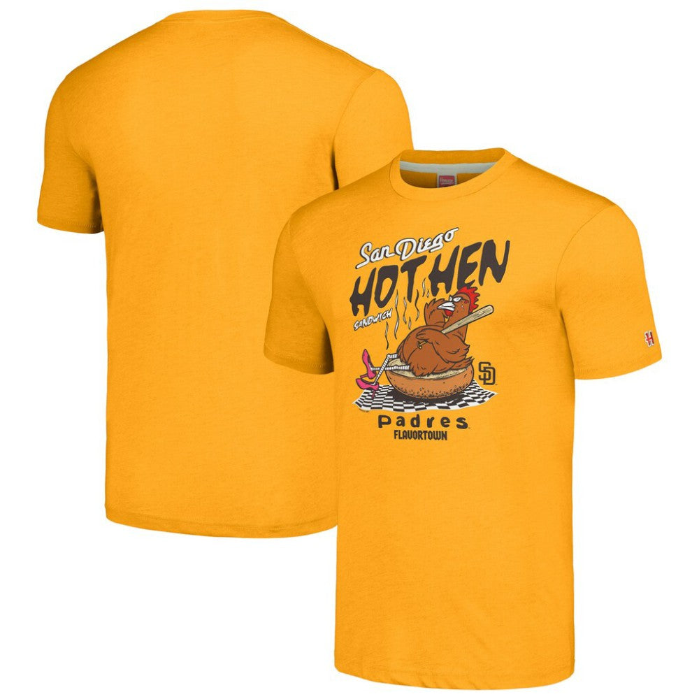 San Diego Padres MLB x Guy Fieri’s Flavortown Unisex Tri-Blend T-Shirt Gold