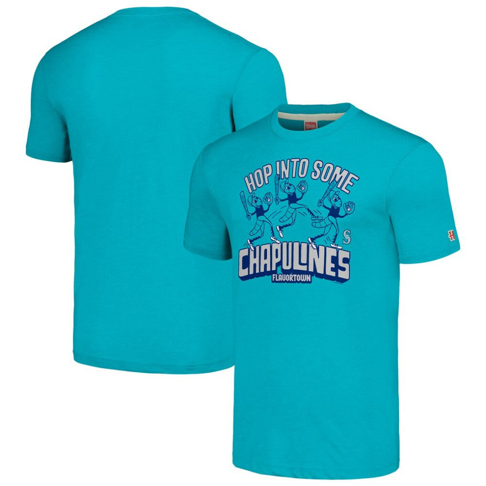 Seattle Mariners MLB x Guy Fieri’s Flavortown Unisex Tri-Blend T-Shirt Teal