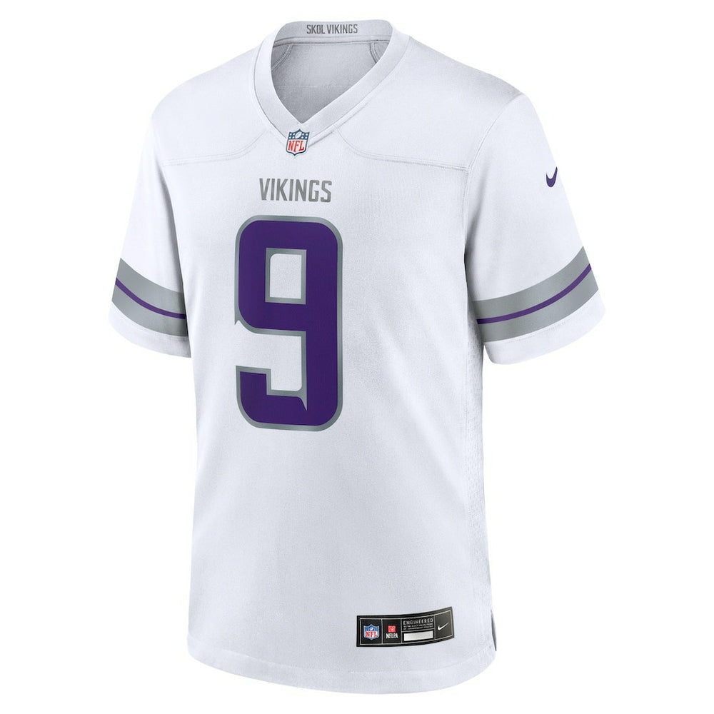 J.J. McCarthy Minnesota Vikings Youth Game Jersey - White