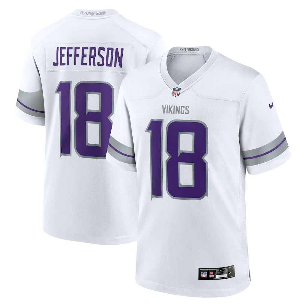 Justin Jefferson Minnesota Vikings Youth Game Jersey - White