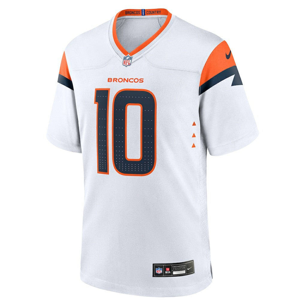 Bo Nix Denver Broncos Game Jersey - White