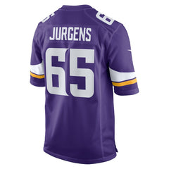 Michael Jurgens Minnesota Vikings Game Jersey - Purple