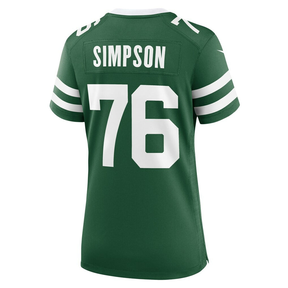 John Simpson New York Jets Women's Game Jersey - Legacy Green