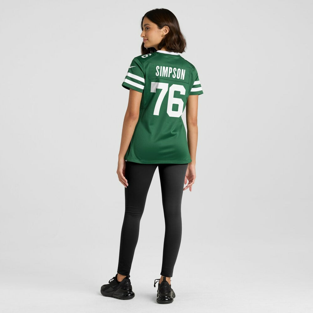 John Simpson New York Jets Women's Game Jersey - Legacy Green