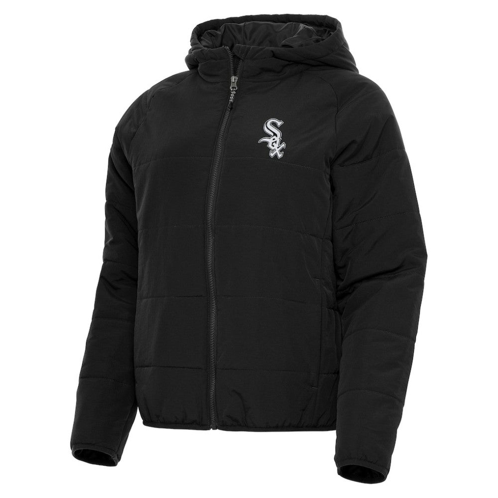 Chicago White Sox Antigua Women's Universe Full-Zip Hoodie Jacket Black