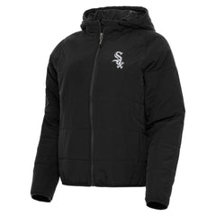 Chicago White Sox Antigua Women's Universe Full-Zip Hoodie Jacket Black