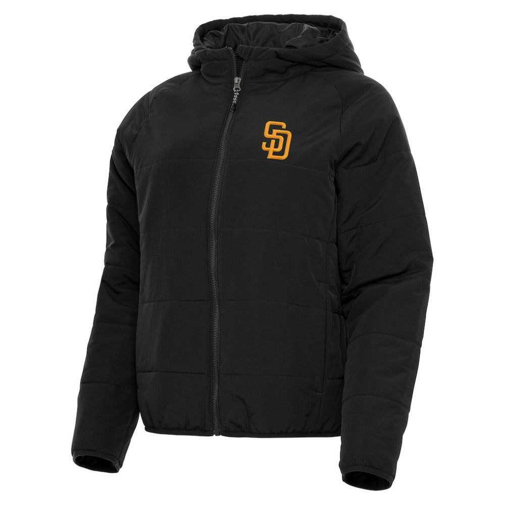 San Diego Padres Antigua Women's Universe Full-Zip Hoodie Jacket Black