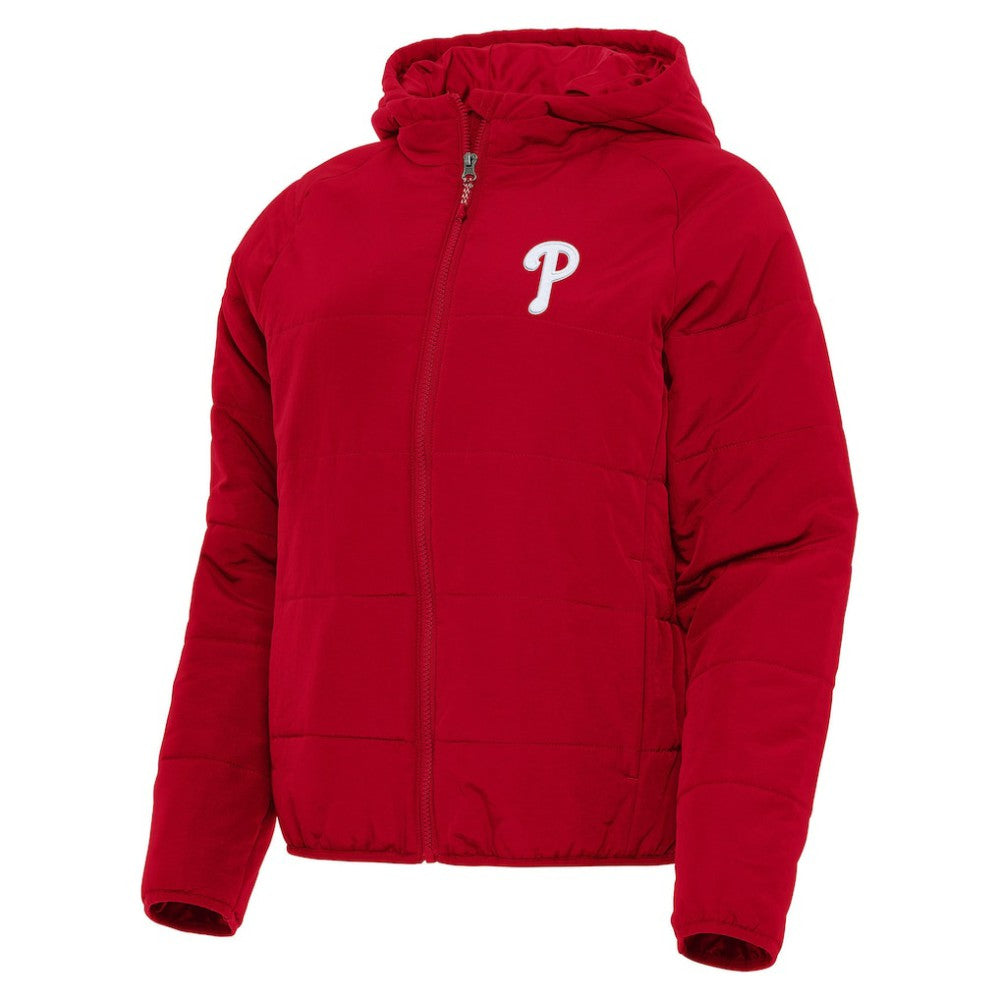 Philadelphia Phillies Antigua Women's Universe Full-Zip Hoodie Jacket Red