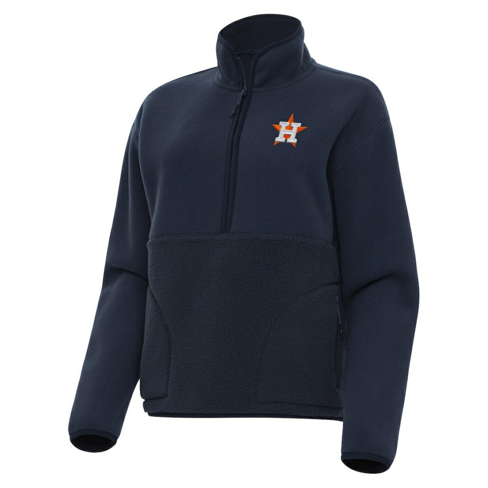 Houston Astros Antigua Women's Figure Half-Zip Sweatshirt Navy