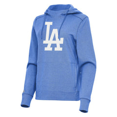 Los Angeles Dodgers Antigua Women's Justice Pullover Hoodie Heather Royal
