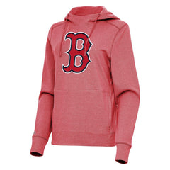 Boston Red Sox Antigua Women's Justice Pullover Hoodie Heather Red
