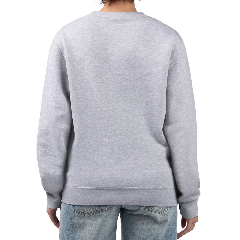 Cincinnati Reds G-III 4Her by Carl Banks Women's Leopard Heart Pullover Sweatshirt Heather Gray