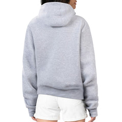 Milwaukee Brewers G-III 4Her by Carl Banks Women's Leopard Heart Pullover Hoodie Heather Gray