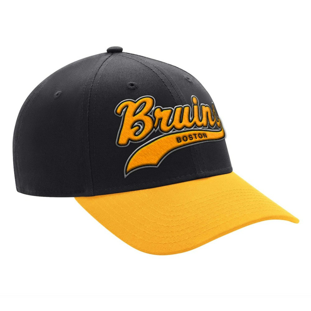 Boston Bruins Starter Two-Tone Tailsweep Mascot Adjustable Hat Black/Gold
