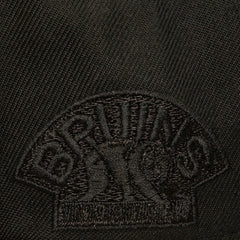 Boston Bruins Mitchell & Ness Soul Strike Pearl Tonal Snapback Hat Black