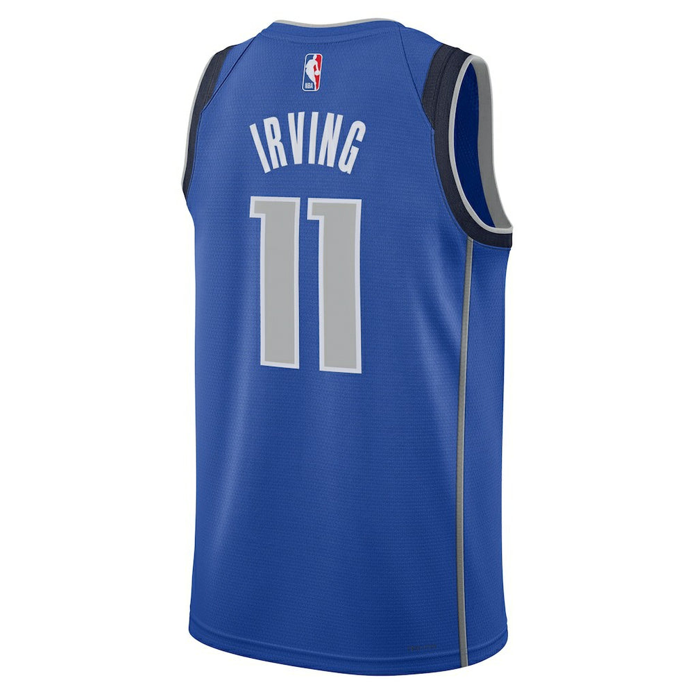 Kyrie Irving Dallas Mavericks Unisex Badge Swingman Replica Jersey sale - Icon Editi- Blue