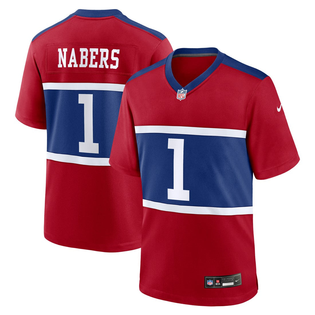 Malik Nabers New York Giants Youth Game Jersey - Red