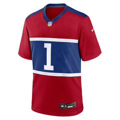 Malik Nabers New York Giants Youth Game Jersey - Red