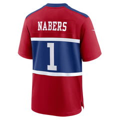Malik Nabers New York Giants Youth Game Jersey - Red