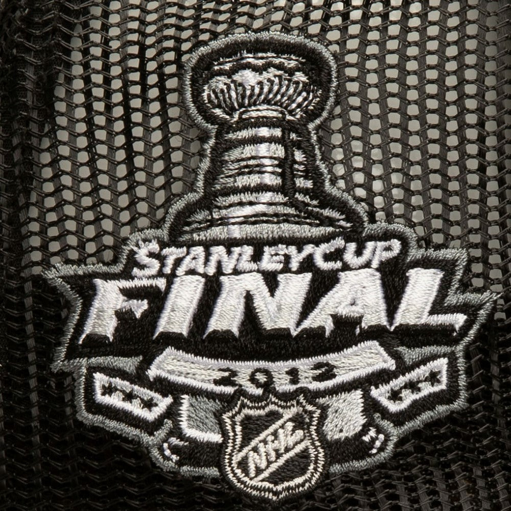 Los Angeles Kings Mitchell & Ness SOUL Collection Golden Stanley Cup Champions Trucker Adjustable Hat Black