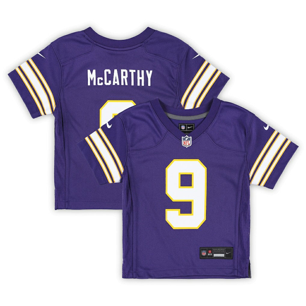 J.J. McCarthy Minnesota Vikings Preschool Classic Player Game Jersey - Purple