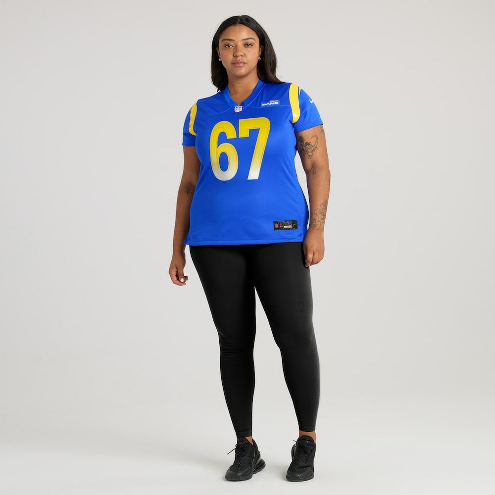 Justin Dedich Los Angeles Rams Women's Game Jersey - Royal