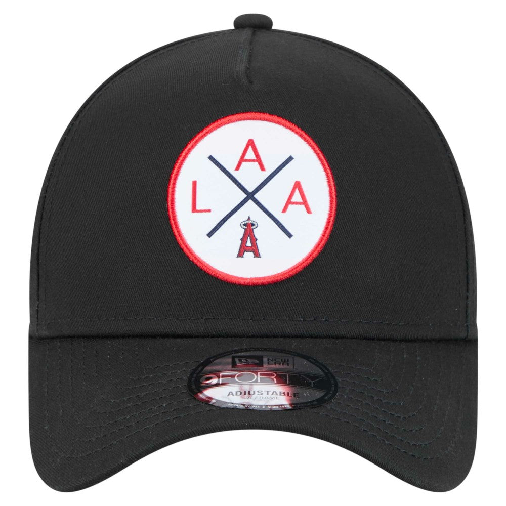 Los Angeles Angels 9FORTY A-Frame Adjustable Hat Black | New Era