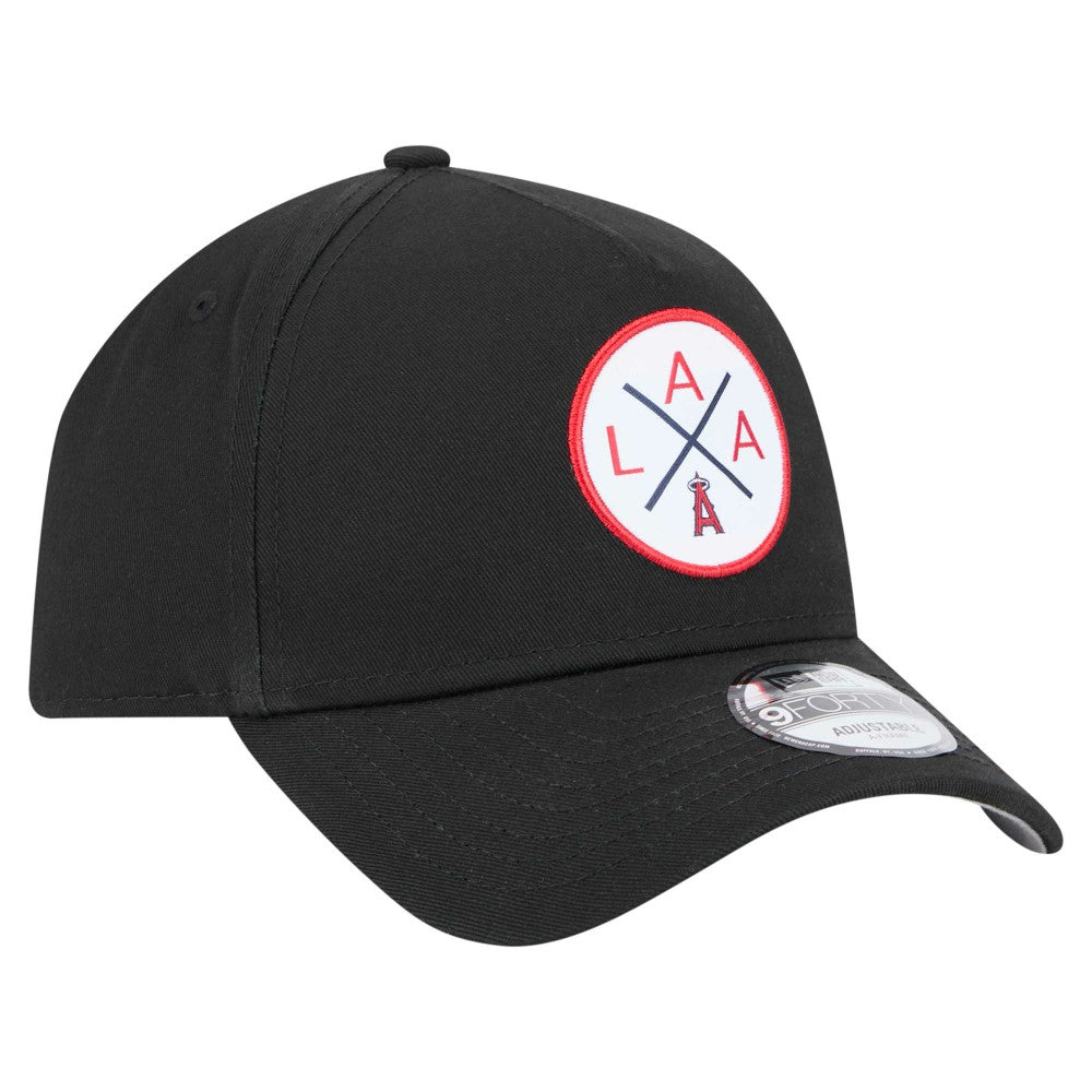 Los Angeles Angels 9FORTY A-Frame Adjustable Hat Black | New Era