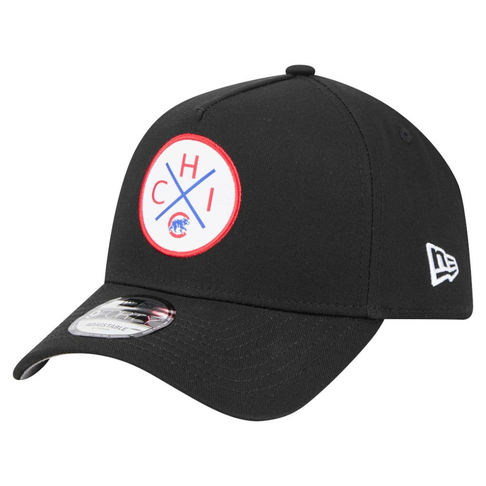 Chicago Cubs 9FORTY A-Frame Adjustable Hat Black | New Era