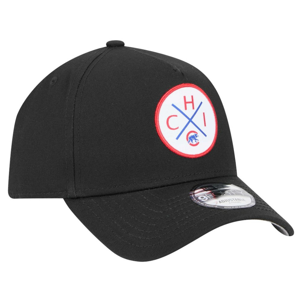 Chicago Cubs 9FORTY A-Frame Adjustable Hat Black | New Era