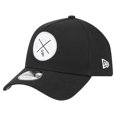Chicago White Sox 9FORTY A-Frame Adjustable Hat Black | New Era