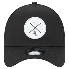 Chicago White Sox 9FORTY A-Frame Adjustable Hat Black | New Era
