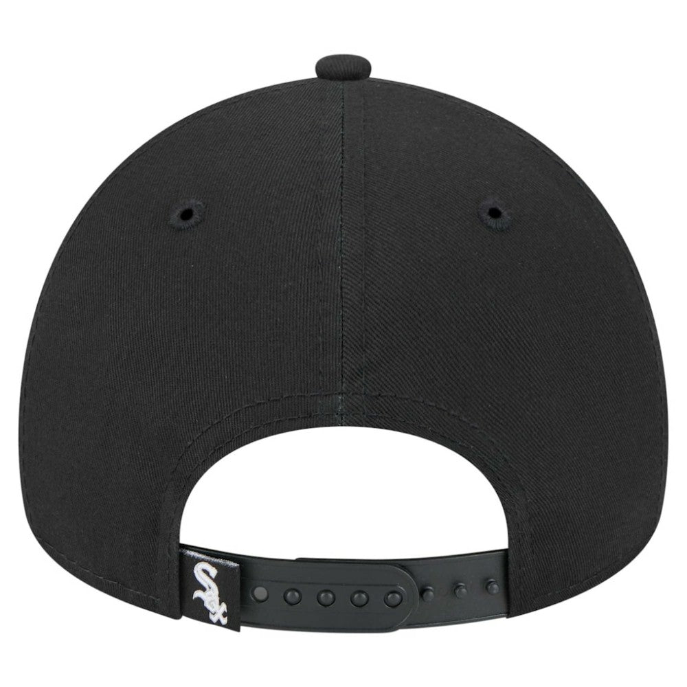 Chicago White Sox 9FORTY A-Frame Adjustable Hat Black | New Era