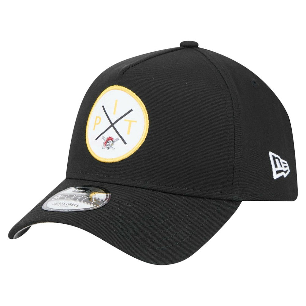 Pittsburgh Pirates 9FORTY A-Frame Adjustable Hat Black | New Era