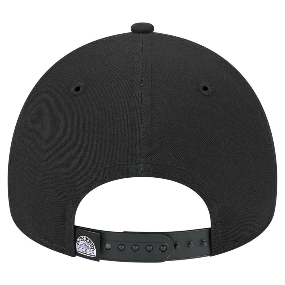 Colorado Rockies 9FORTY A-Frame Adjustable Hat Black | New Era
