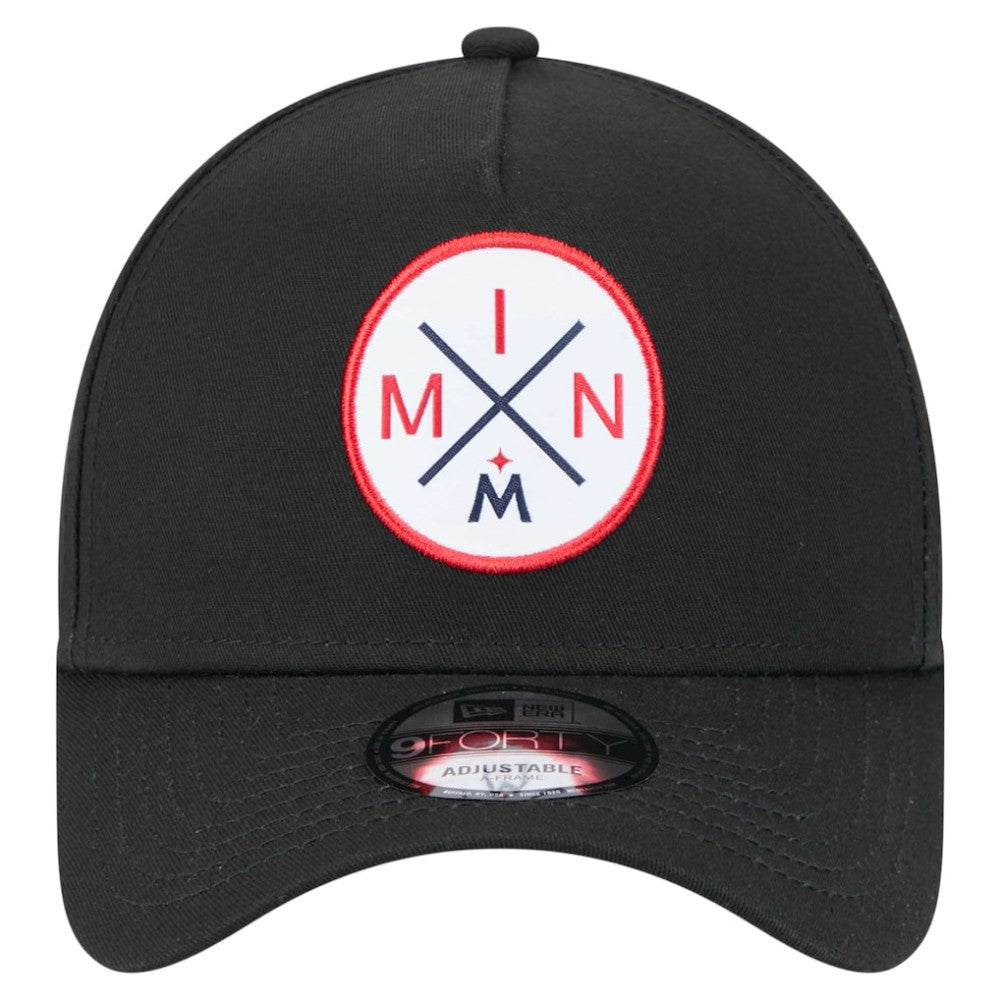 Minnesota Twins 9FORTY A-Frame Adjustable Hat Black | New Era