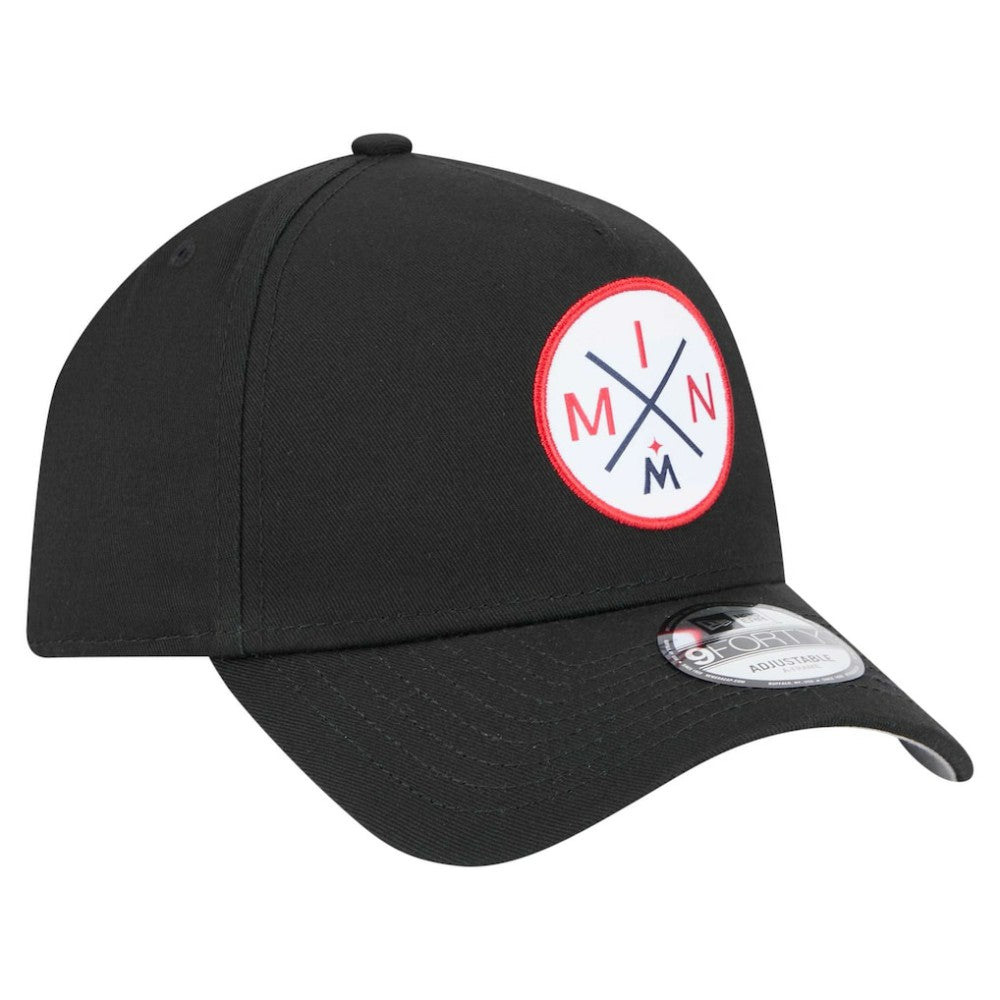 Minnesota Twins 9FORTY A-Frame Adjustable Hat Black | New Era