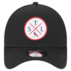 St. Louis Cardinals 9FORTY A-Frame Adjustable Hat Black | New Era