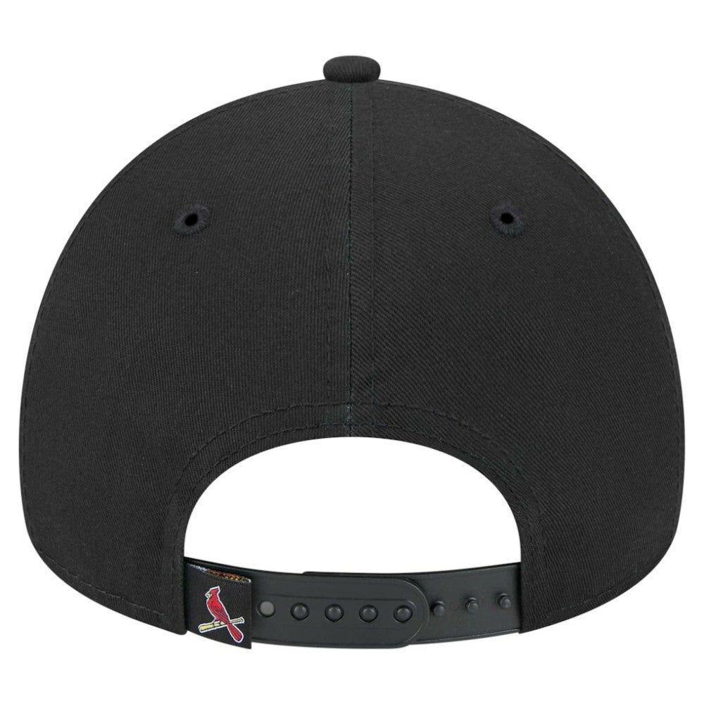 St. Louis Cardinals 9FORTY A-Frame Adjustable Hat Black | New Era