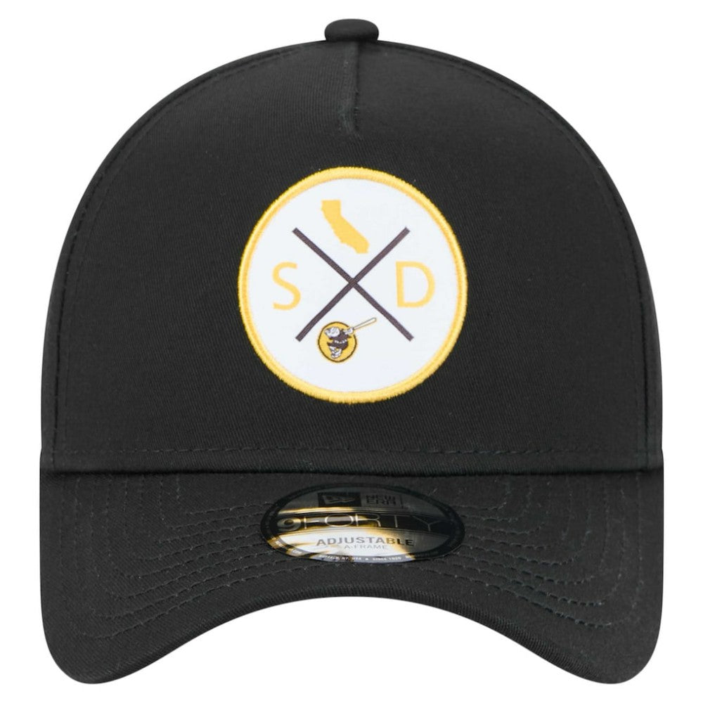 San Diego Padres 9FORTY A-Frame Adjustable Hat Black | New Era