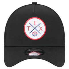 Texas Rangers 9FORTY A-Frame Adjustable Hat Black | New Era