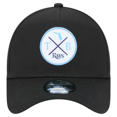 Tampa Bay Rays 9FORTY A-Frame Adjustable Hat Black | New Era
